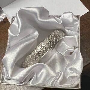 Platinum bond cuff bracelet
